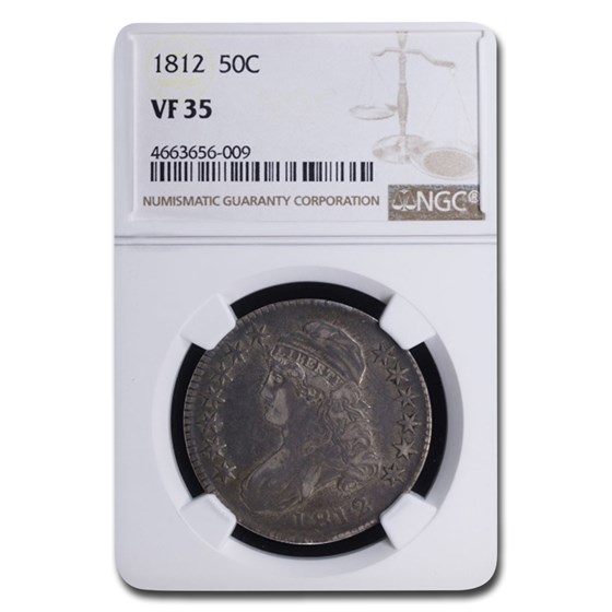1812 Capped Bust Half Dollar VF-35 NGC 1812 Capped Bust Half Dollar VF-35 NGC